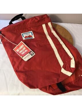 Vintage Trail on Dog Pack Red harness Backpack saddle bags trail Hiking Camping